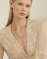 N° 943 LARIAT NECKLACE | PINK GOLD