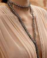 1L003 MULTI TWIST LARIAT NECKLACE | NUDE