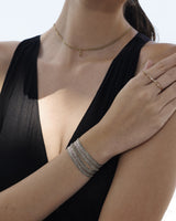 1D006 DOUBLE WRAP BRACELET | WHITE BRONZE