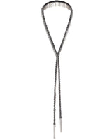 1L003 MULTI TWIST LARIAT NECKLACE | BLACK