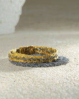 1M003 DOUBLE WRAP BRACELET | GOLD RUTHENIUM