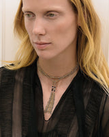 1B015 MULTI TWIST LARIAT NECKLACE | GOLD - Marie Laure Chamorel