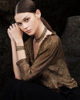 1M009 DOUBLE WRAP BRACELET | ANTIQUE GOLD - Marie Laure Chamorel