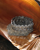 1M011 DOUBLE WRAP BRACELET | ANTIQUE SILVER - Marie Laure Chamorel