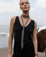 1M012 LONG NECKLACE | KAKI - Marie Laure Chamorel