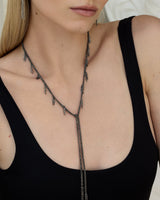 N° 943 LARIAT NECKLACE | RUTHENIUM