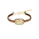 N° 906 BRACELET | GOLD CARAMEL BROWN
