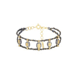 N° 928 BRACELET | RUTHENIUM LUREX GOLD
