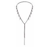 N° 943 LARIAT NECKLACE | RUTHENIUM