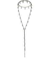N° 944 MULTI TWIST LARIAT NECKLACE | RUTHENIUM LUREX GOLD
