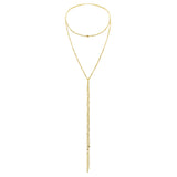N° 960 MULTI TWIST LARIAT NECKLACE | GOLD