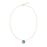 N° 982 NECKLACE | GOLD BLUE