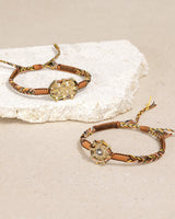 N° 906 BRACELET | GOLD CARAMEL BROWN