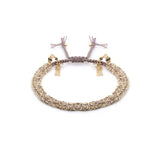 N° 183 BRAIDED BRACELET | GOLD GREY - Marie Laure Chamorel