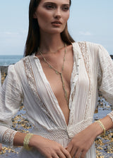 N° 606 NECKLACE | GOLD GREY - Marie Laure Chamorel