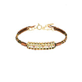 N° 965 BRACELET | GOLD CARAMEL BROWN - Marie Laure Chamorel