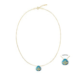 N° 982 NECKLACE | GOLD BLUE - Marie Laure Chamorel