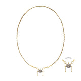 N° 990 NECKLACE | GOLD BROWN - Marie Laure Chamorel