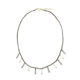 N° 607 NECKLACE | RUTHENIUM LUREX GOLD
