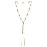 N° 650 LARIAT NECKLACE | GOLD GREY