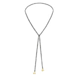 N° 826 LARIAT NECKLACE | RUTHENIUM