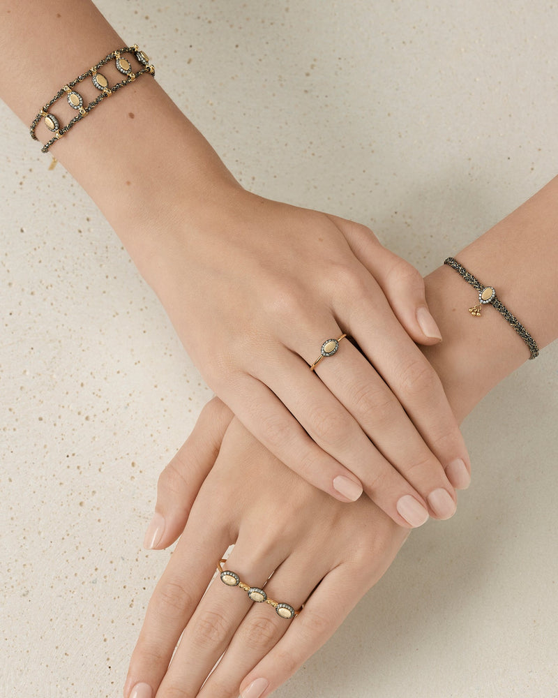 N° 928 BRACELET | RUTHENIUM LUREX GOLD