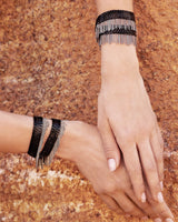 1L016 DOUBLE WRAP BRACELET | BLACK RUTHENIUM