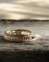 1D003 DOUBLE WRAP BRACELET | CHAMPAGNE