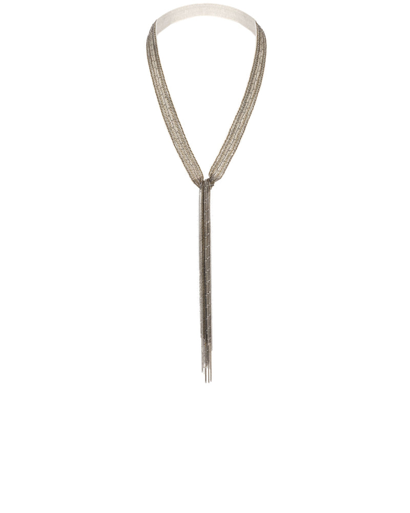 1L011 LONG NECKLACE | OFF WHITE WHITE BRONZE