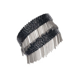 1L016 DOUBLE WRAP BRACELET | BLACK RUTHENIUM