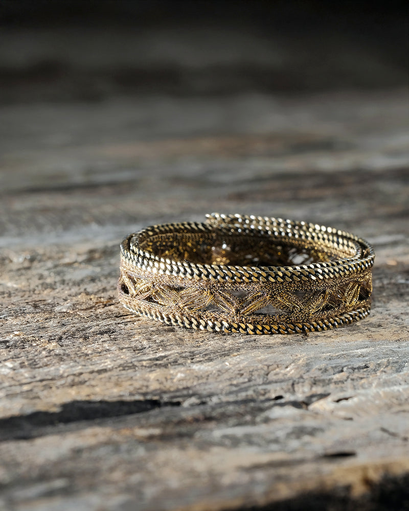 1M009 DOUBLE WRAP BRACELET | ANTIQUE GOLD
