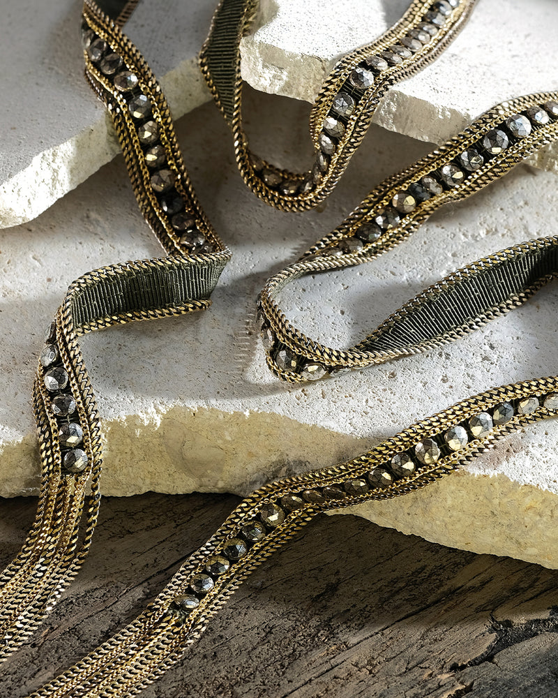 1M012 LONG NECKLACE | KAKI