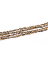 1B015 MULTI TWIST LARIAT NECKLACE | GOLD - Marie Laure Chamorel