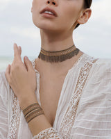 1D003 DOUBLE WRAP BRACELET | CHAMPAGNE - Marie Laure Chamorel