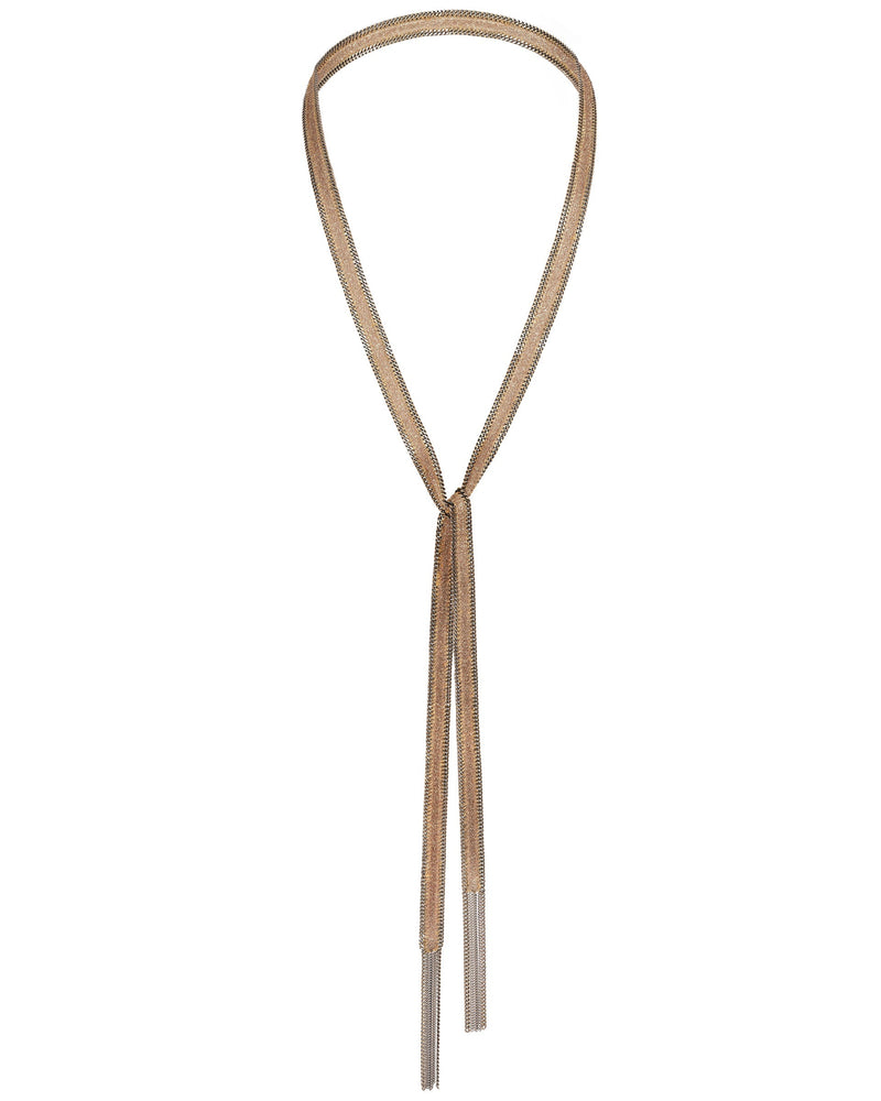 1D005 LARIAT NECKLACE | CHAMPAGNE - Marie Laure Chamorel
