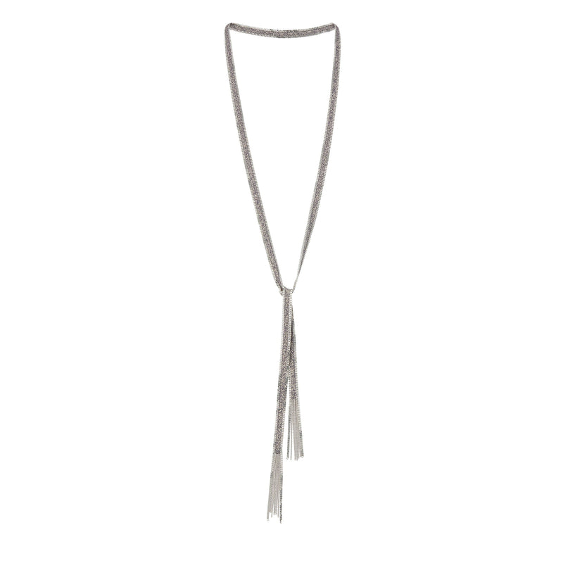1D005 LARIAT NECKLACE | WHITE BRONZE - Marie Laure Chamorel
