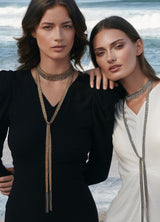 1D005 LARIAT NECKLACE | WHITE BRONZE - Marie Laure Chamorel