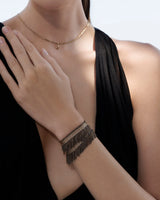 1D007 DOUBLE WRAP BRACELET | CHAMPAGNE - Marie Laure Chamorel