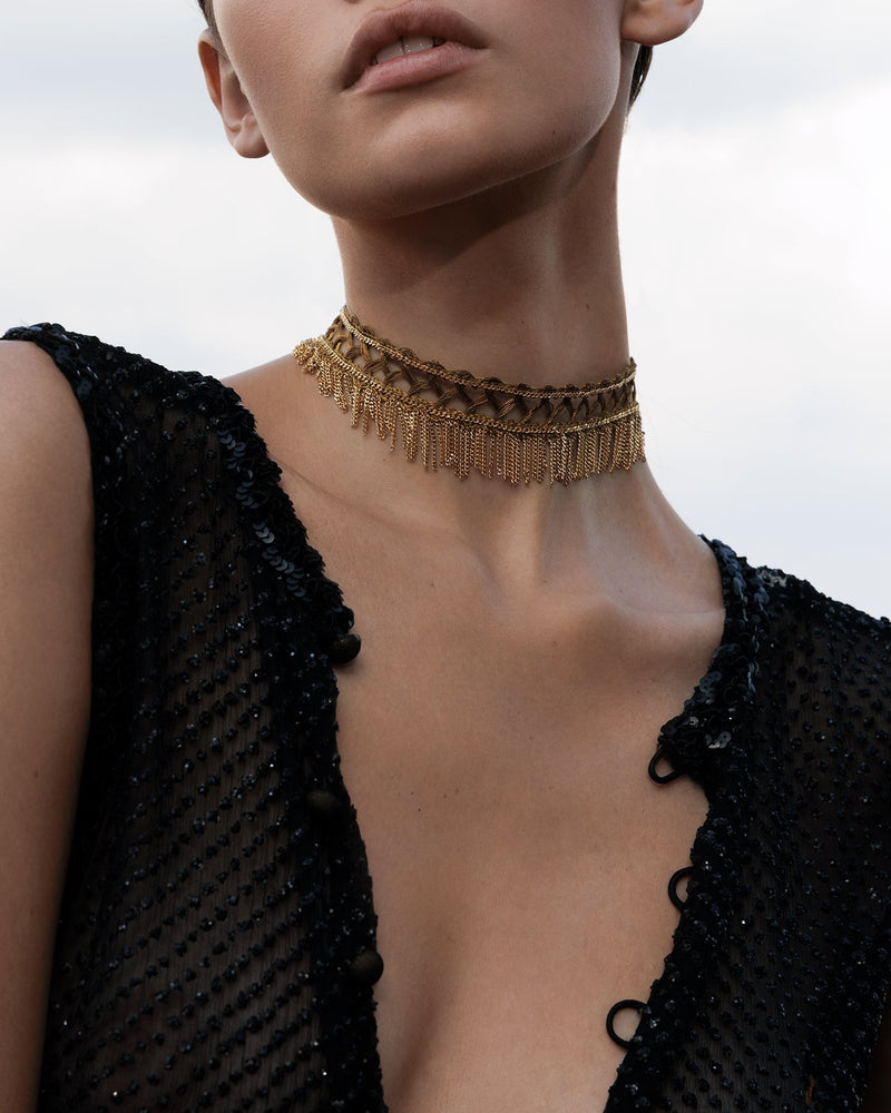 1M011 DOUBLE WRAP BRACELET | GOLD - Marie Laure Chamorel