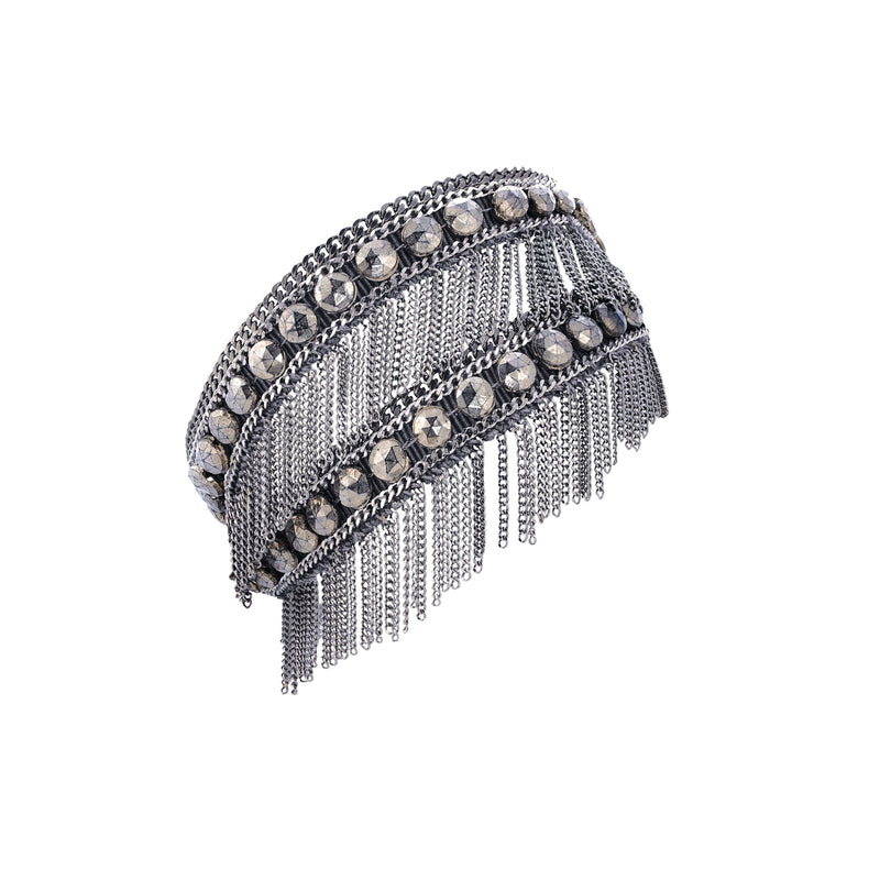 1M014 DOUBLE WRAP BRACELET | GREY - Marie Laure Chamorel