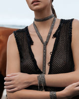 1M014 DOUBLE WRAP BRACELET | GREY - Marie Laure Chamorel