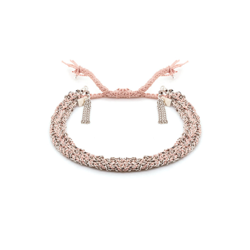 N° 183 BRAIDED BRACELET | SILVER NUDE