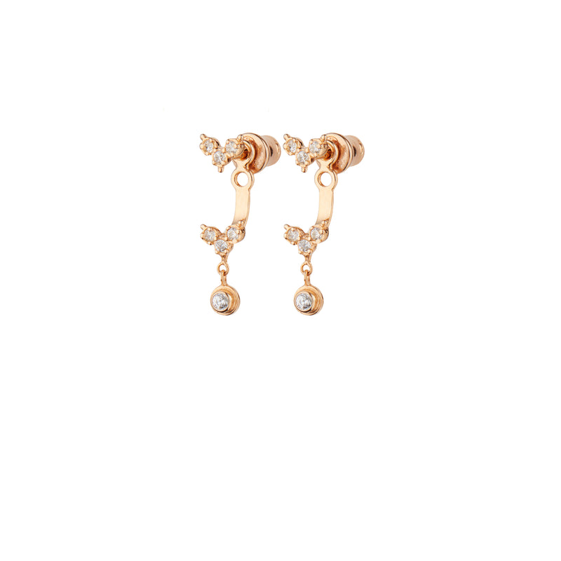 N° 590 EARRING | PINK GOLD CRYSTAL