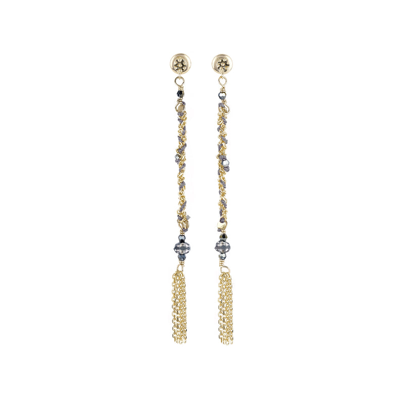 N° 815 EARRING | GOLD GREY