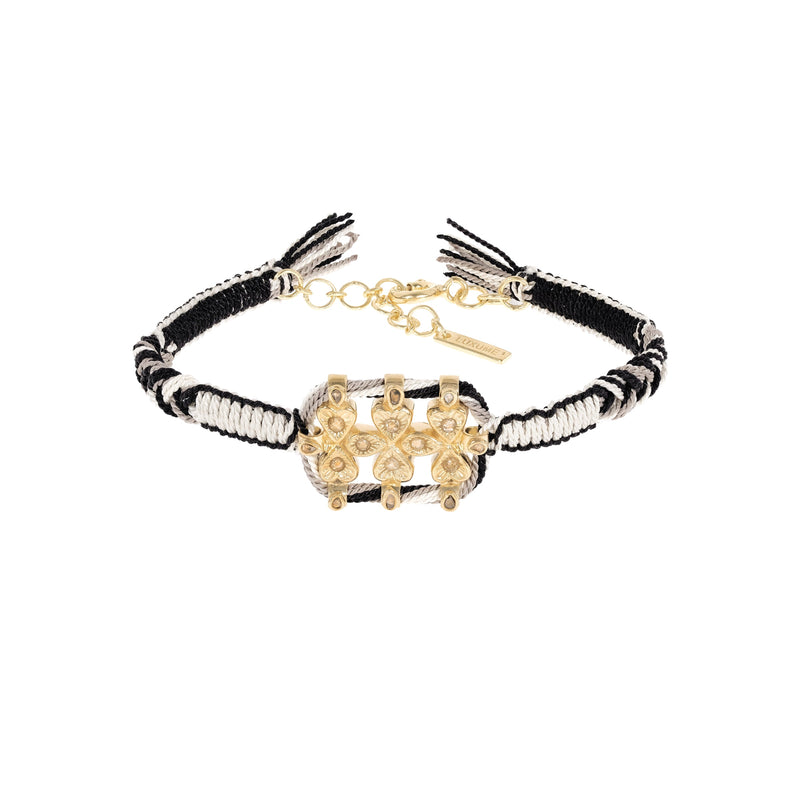 N° 906 BRACELET | GOLD WHITE BLACK