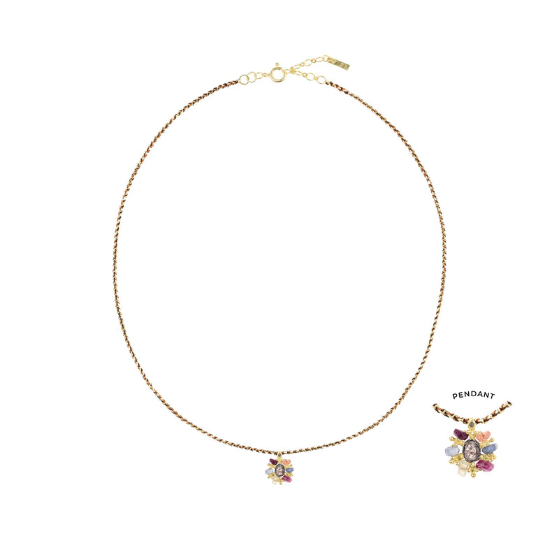 N° 976 NECKLACE | GOLD BROWN CARAMEL