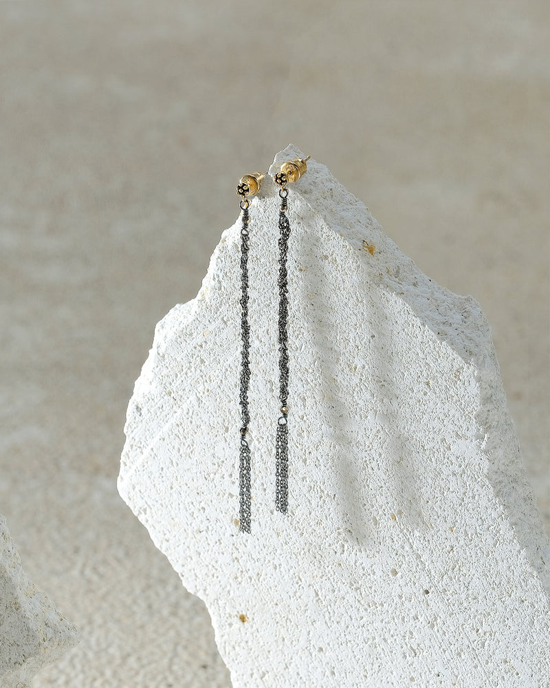 N° 986 EARRING | RUTHENIUM