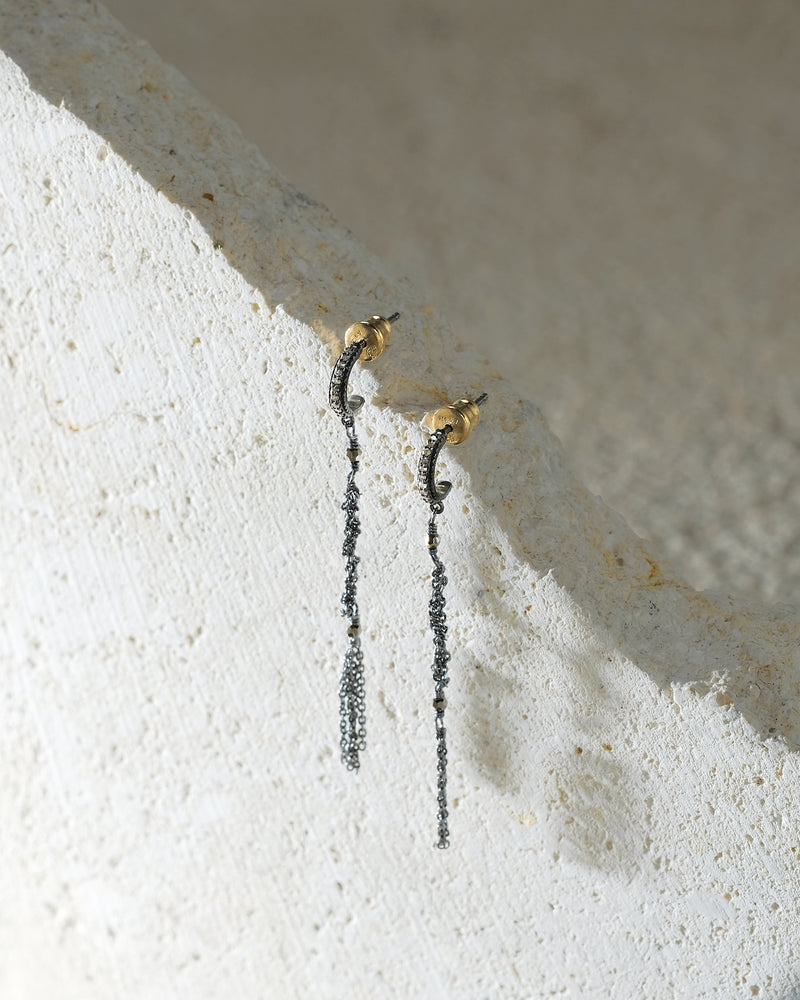 N° 988 EARRING | RUTHENIUM