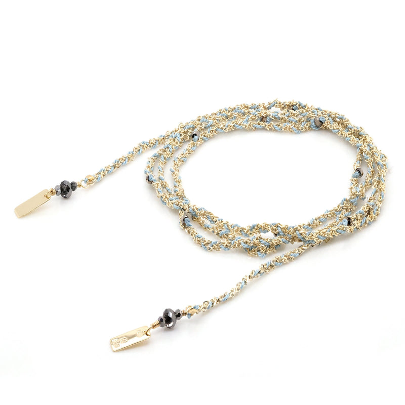 N° 182 NECKLACE | GOLD AQUA - Marie Laure Chamorel