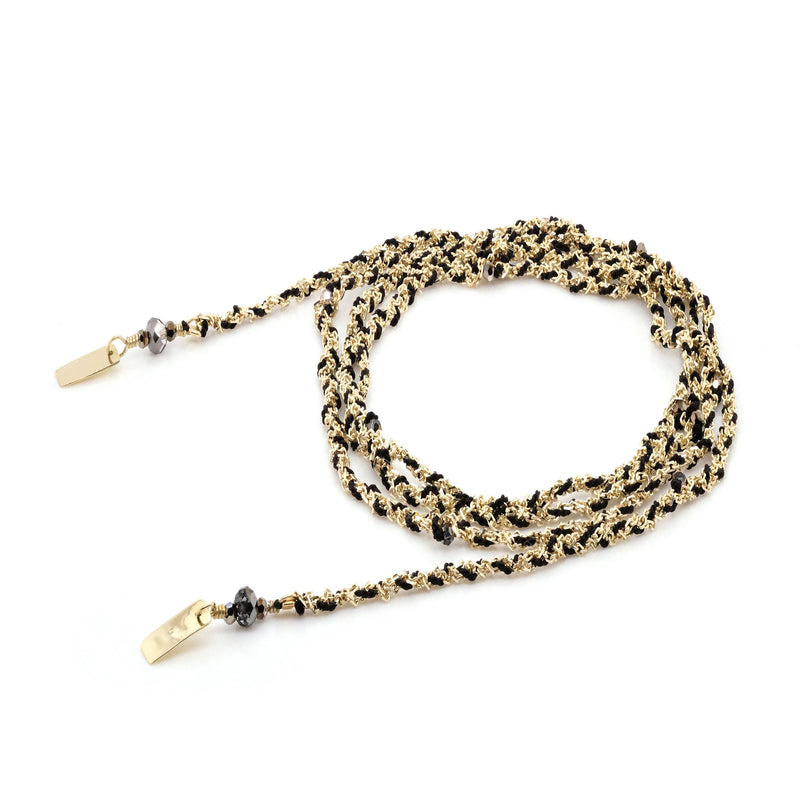 N° 182 NECKLACE | GOLD BLACK - Marie Laure Chamorel
